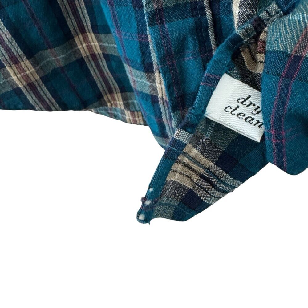 Vintage Pendleton Large Long Wool Button Shirt Pl… - image 4